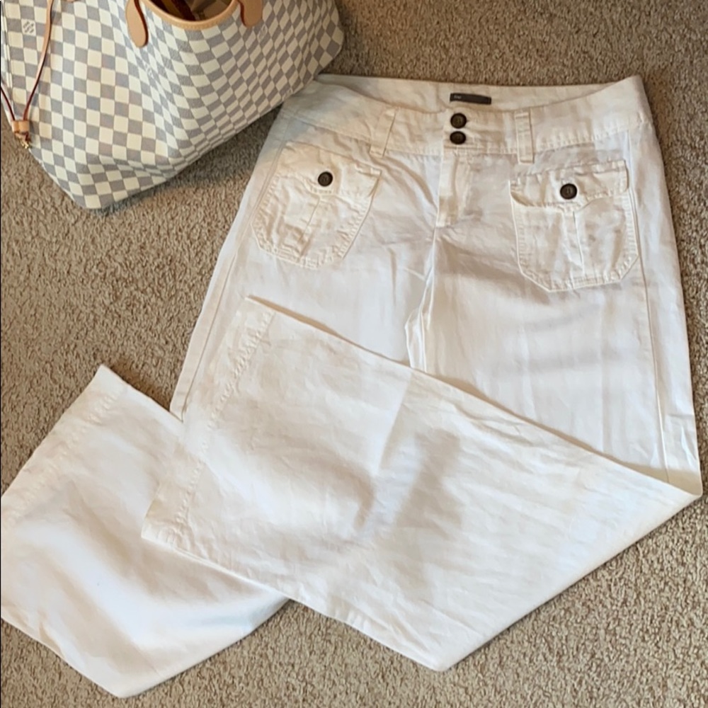 EUC Linen and Cotton White Pants (Bin B)